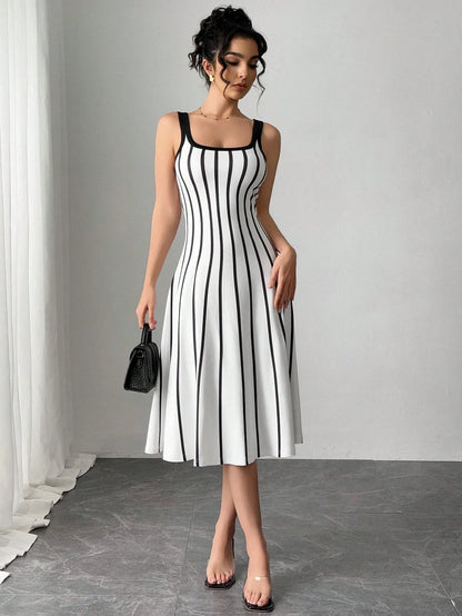 Striped Print Dress
