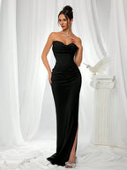 Slit Elegant Evening Dress