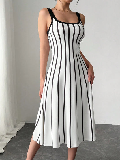 Striped Print Dress