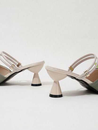 Pointed Toe Mules & Clogs Slip-On Heels