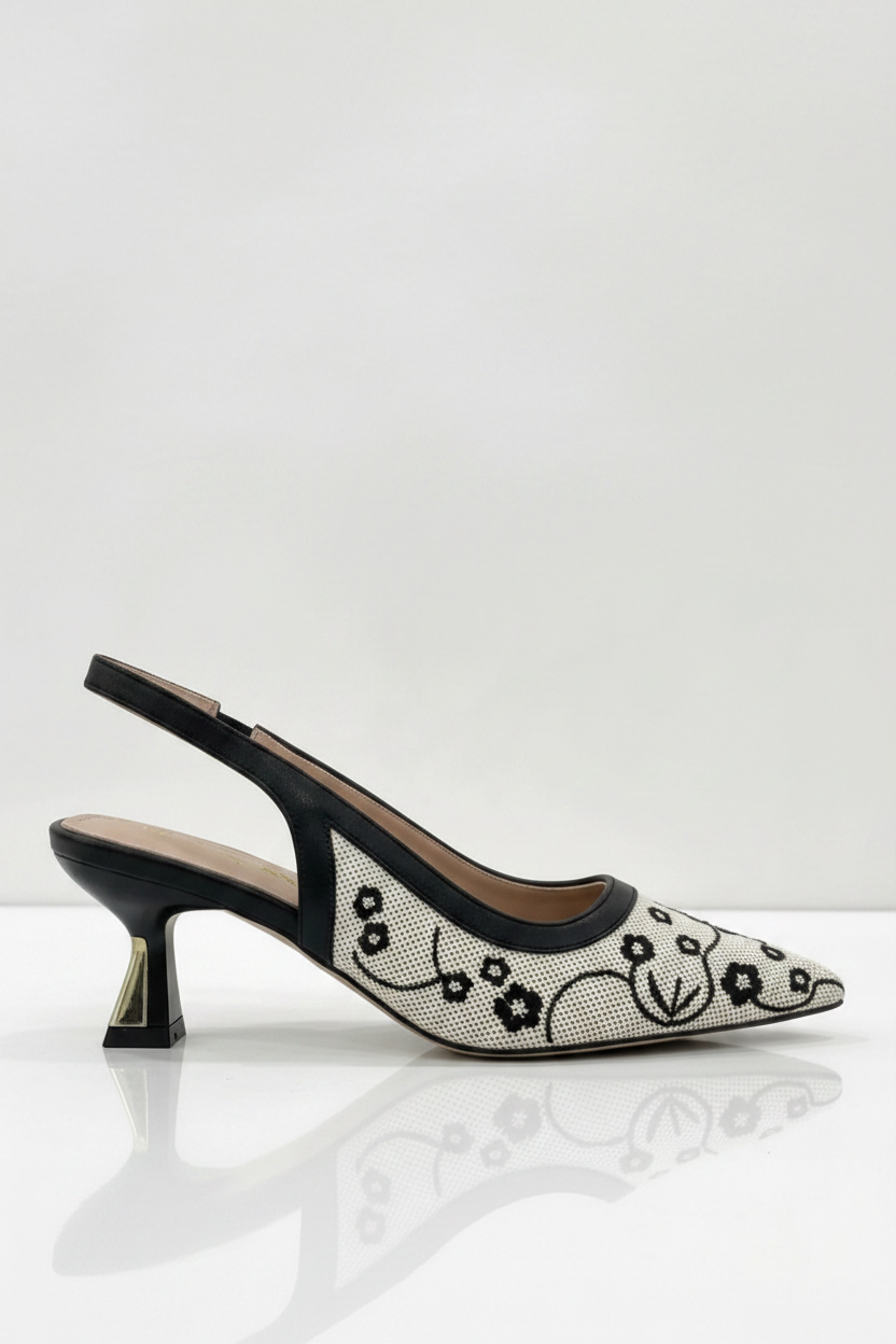 Vogue Slingback Pointed Toe Heel