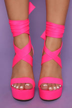 Faux High-heeled Sandals