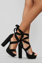 Faux High-heeled Sandals