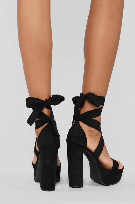 Faux High-heeled Sandals