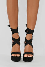 Faux High-heeled Sandals