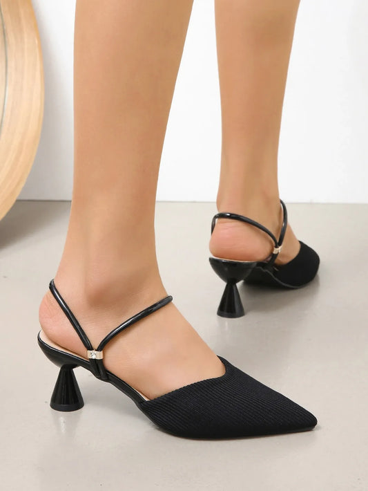 Pointed Toe Mules & Clogs Slip-On Heels
