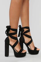Faux High-heeled Sandals