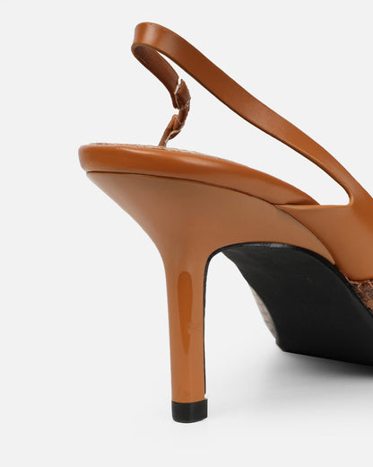 Sling Back Court Heel