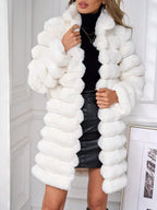 Stand Collar Fluffy Coat