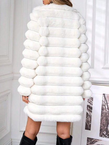 Stand Collar Fluffy Coat
