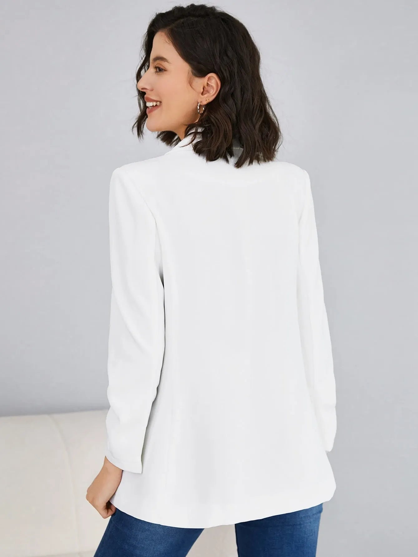 Double Button Longline Blazer