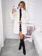 Stand Collar Fluffy Coat