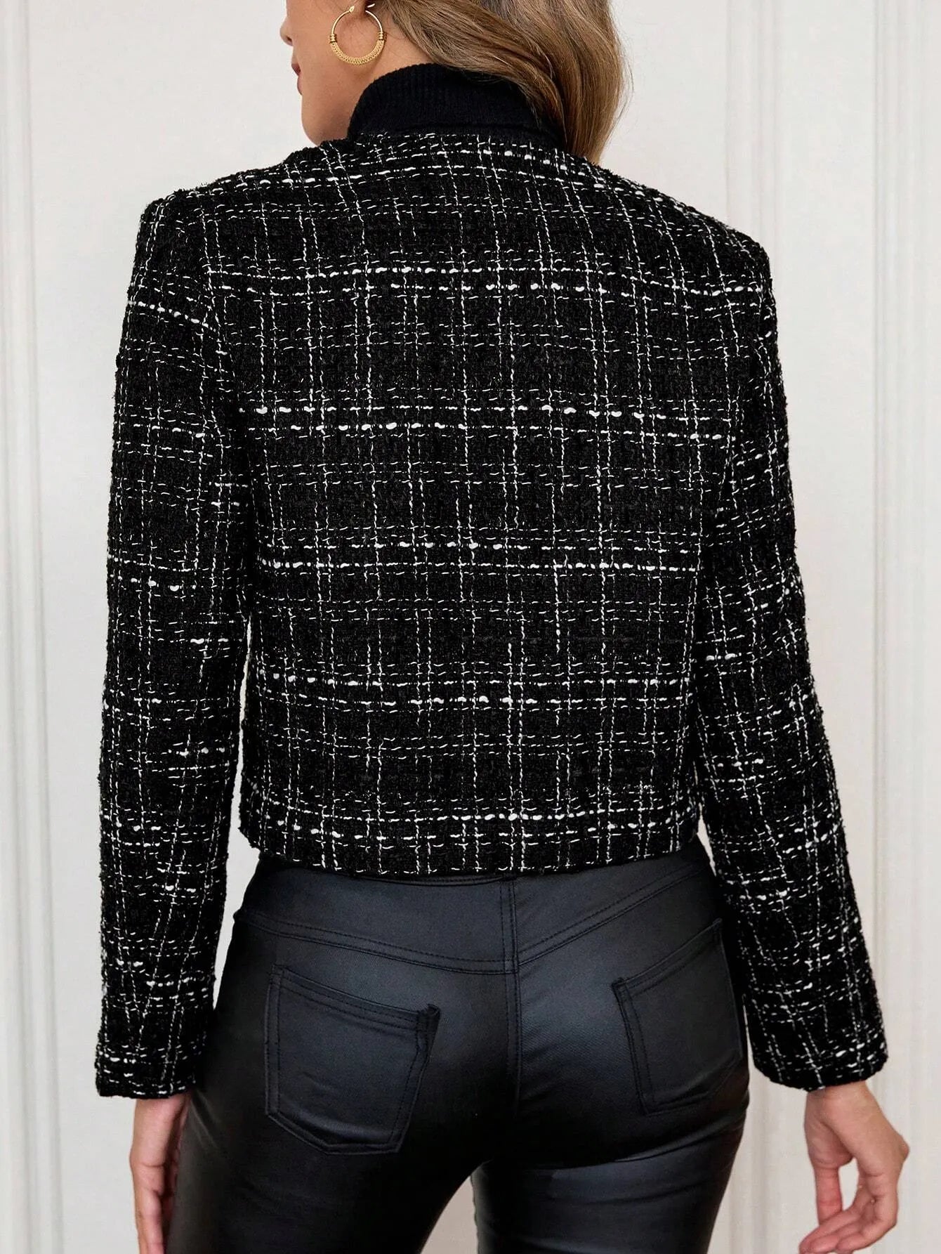 Elegant Plaid Jacket