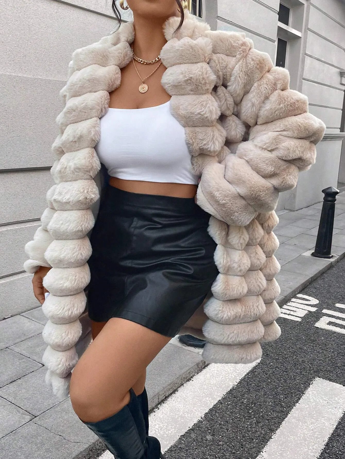 Elegant Fluffy Jacket