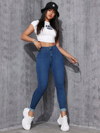 Skinny Casual Versatile Denim Jeans