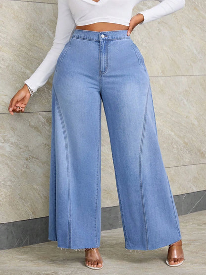Casual Wide Leg Boyfriend Jeans