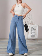 High Waist Wide-Leg Jeans