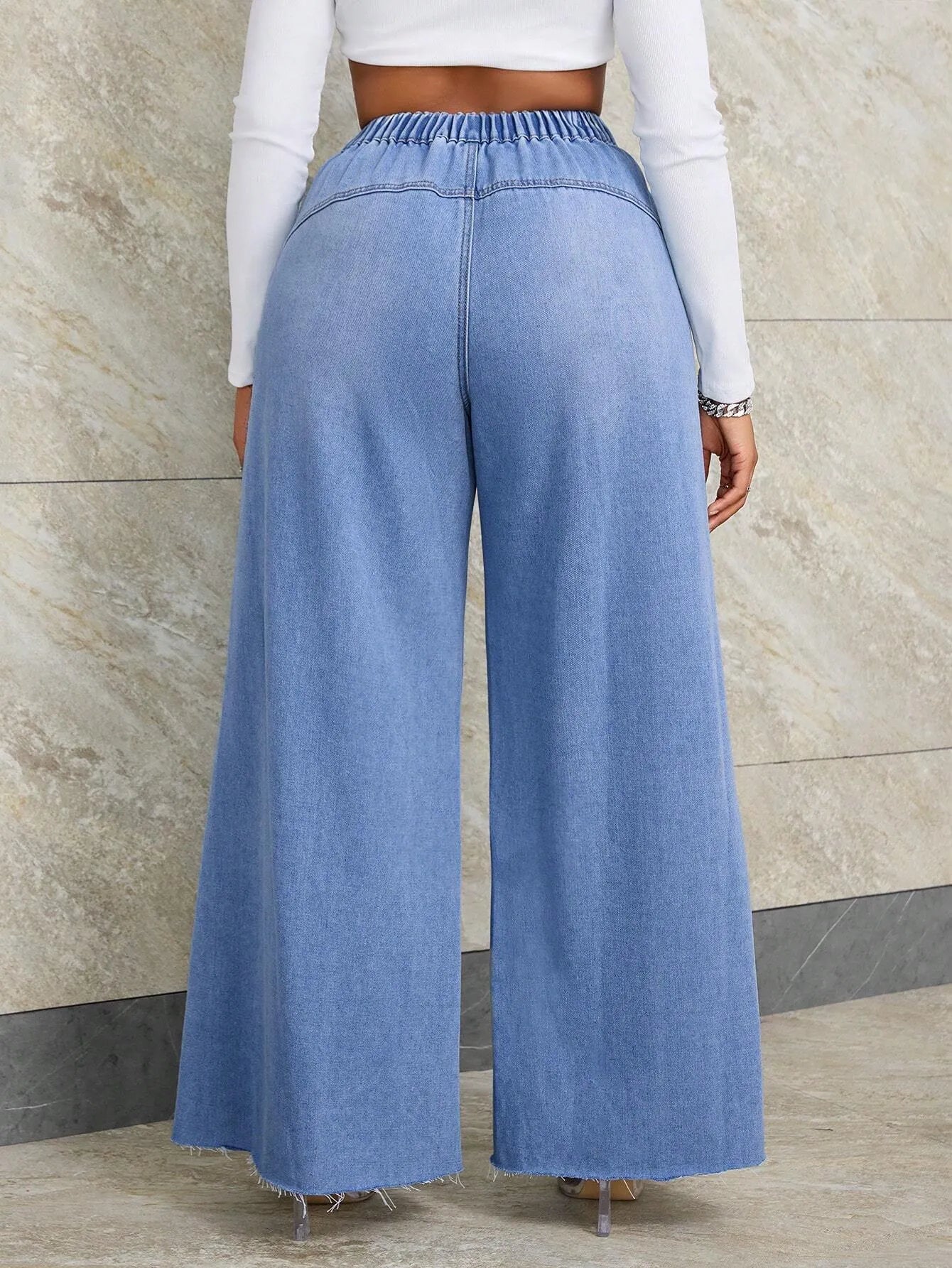 Casual Wide Leg Boyfriend Jeans