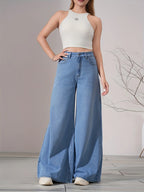 High Waist Wide-Leg Jeans