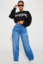 Flap Pocket Side Cargo Jeans