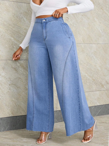 Casual Wide Leg Boyfriend Jeans