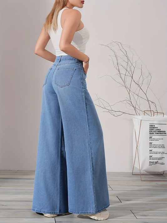 High Waist Wide-Leg Jeans