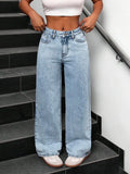 Wide-Leg Baggy Boyfriend Denim Jeans