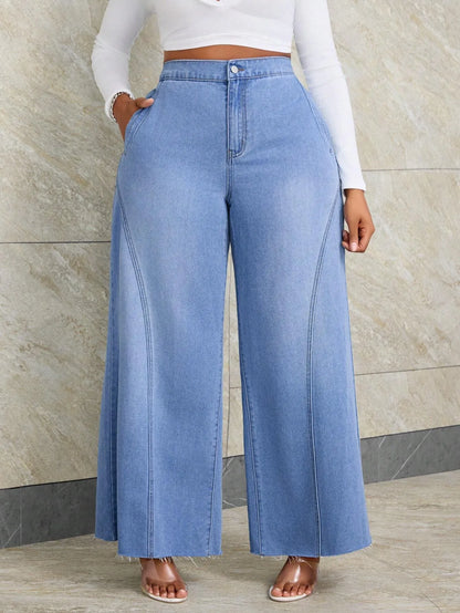 Casual Wide Leg Boyfriend Jeans