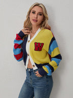 W Knitted Button Up Cardigans