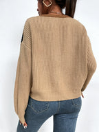 Color Block Pattern Sweater