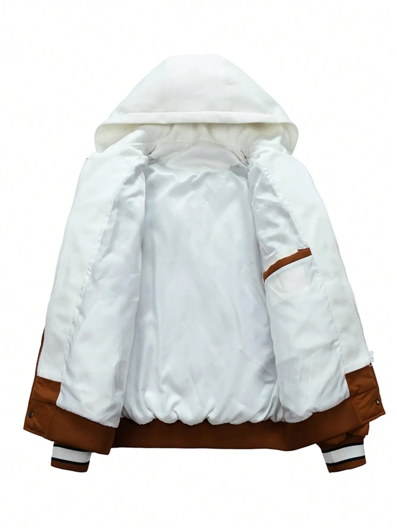 Drawstring Hooded Padded Coat