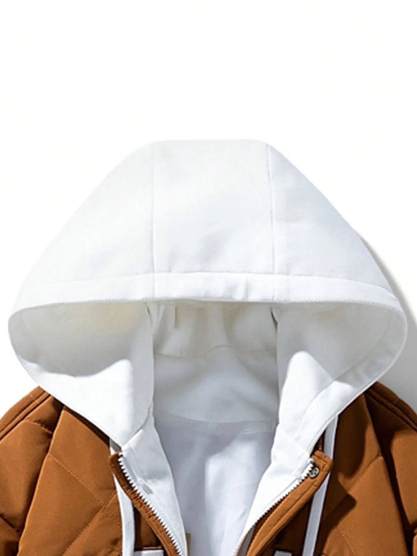 Drawstring Hooded Padded Coat