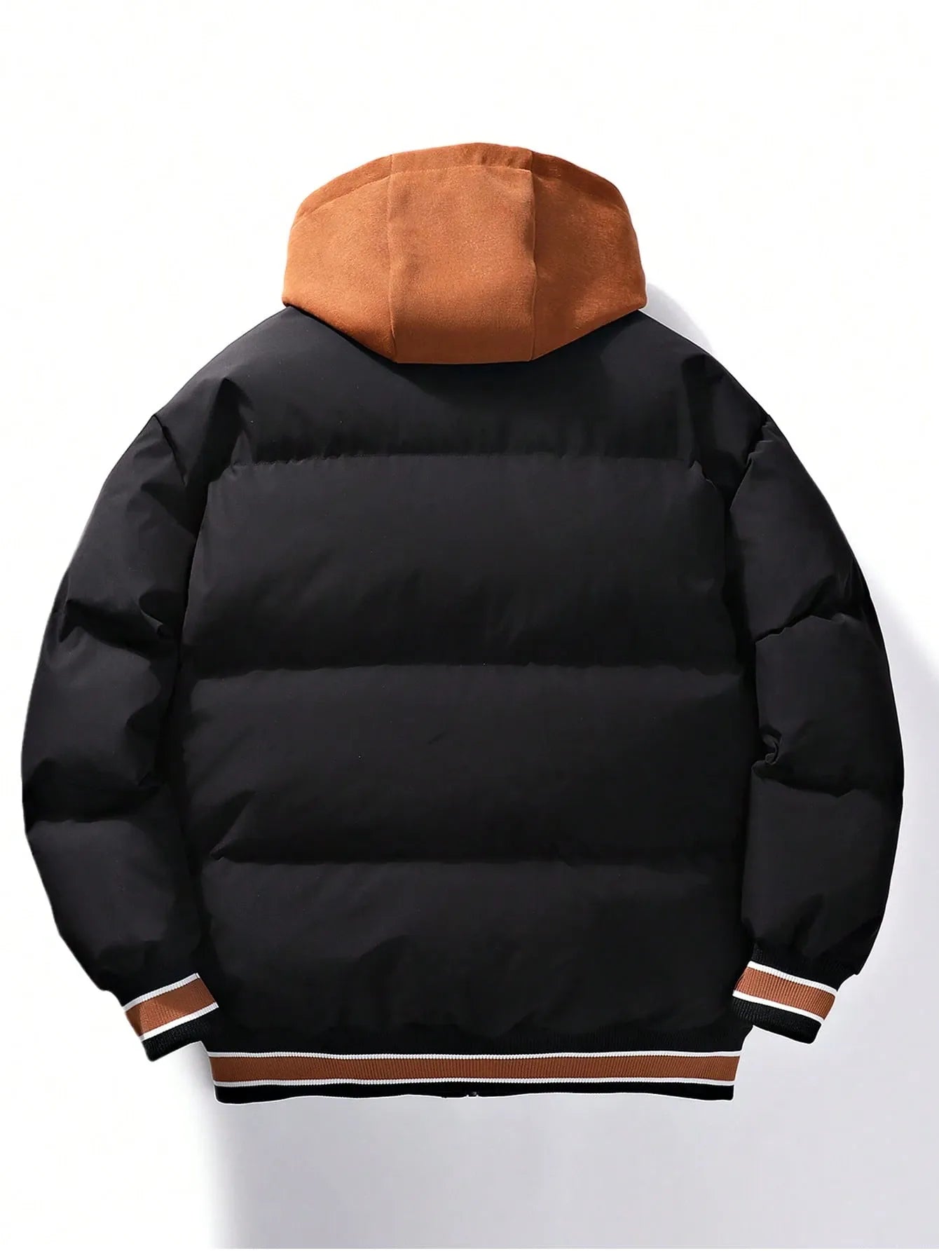 Drawstring Hooded Padded Coat
