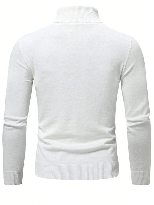 Men Solid Turtleneck Sweater