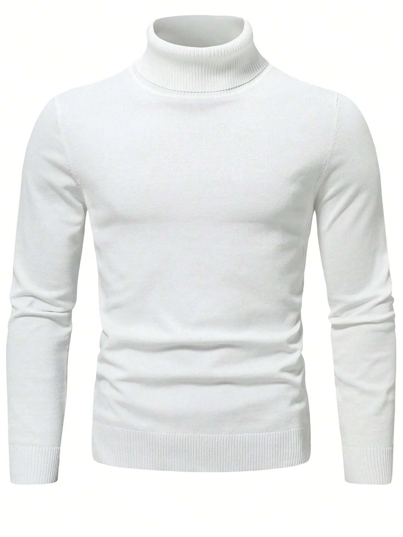 Men Solid Turtleneck Sweater