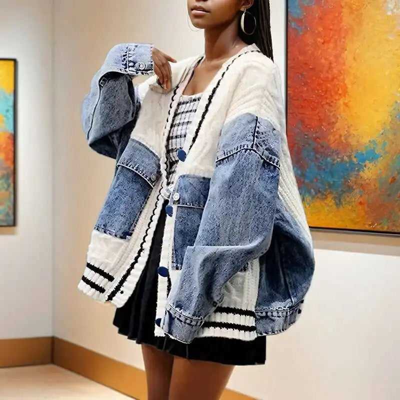 Drop Shoulder Oversized Cardigan