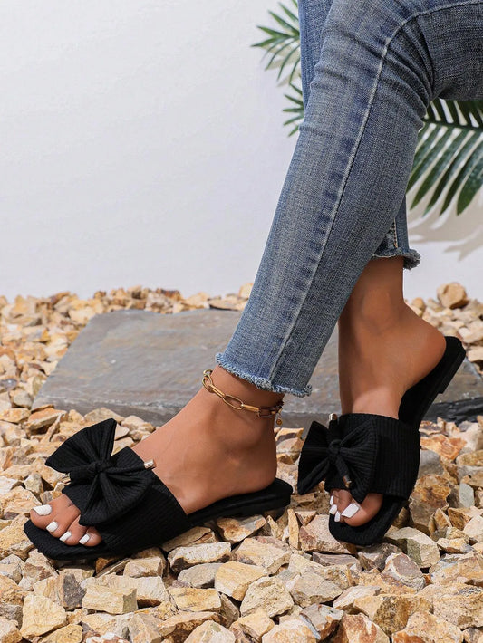 Slip On Open Toe Slide Sandals