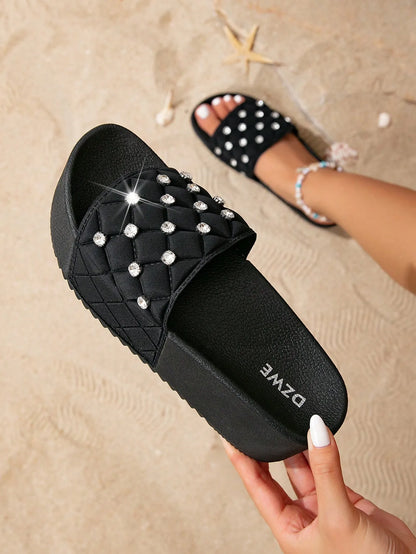Thick Sole Diamond Sandals