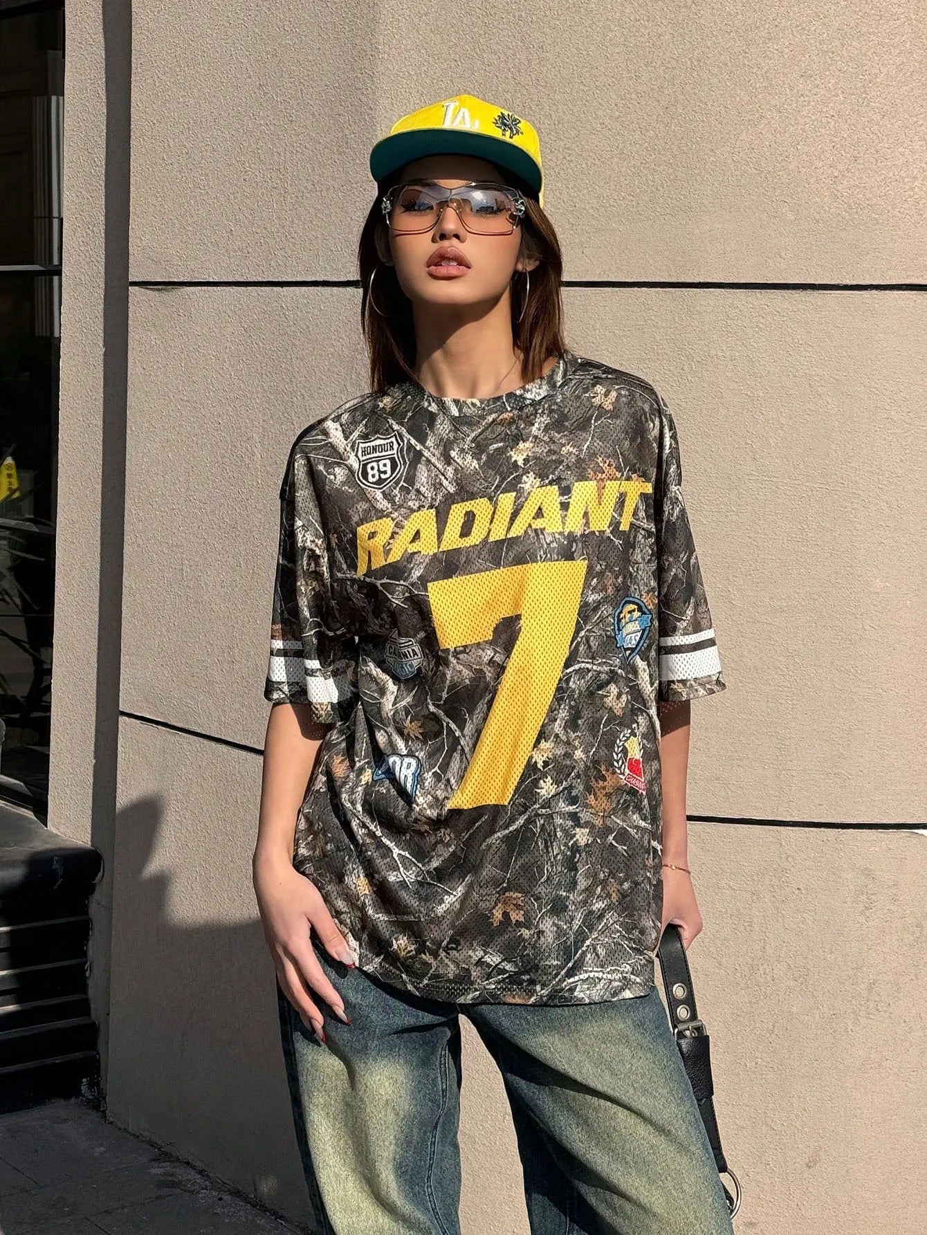 Graphics Athletic Over Size T Shirt