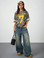 Graphics Athletic Over Size T Shirt