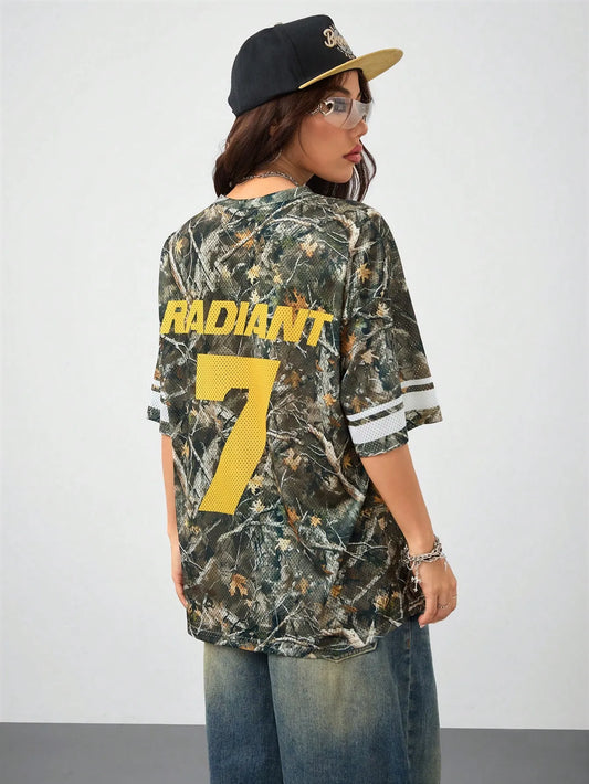 Graphics Athletic Over Size T Shirt