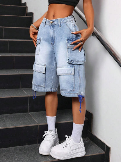 Plain Simple Denim Shorts