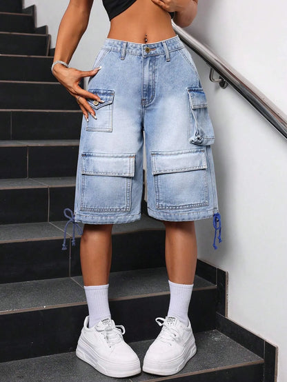 Plain Simple Denim Shorts