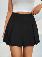 Pleated Mini Skirt