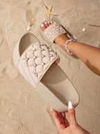 Thick Sole Diamond Sandals