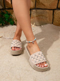 Thick Sole Diamond Sandals