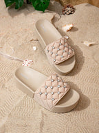 Thick Sole Diamond Sandals