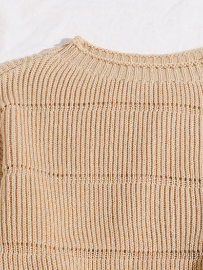 Round Neck Pullover Sweater