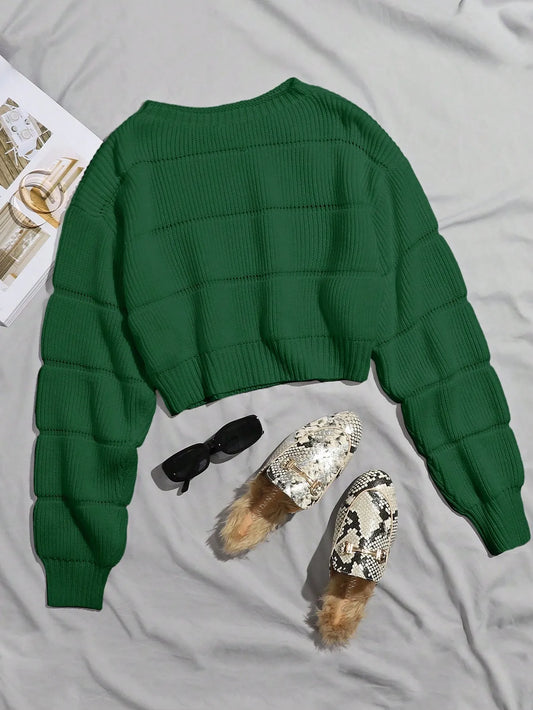 Round Neck Pullover Sweater