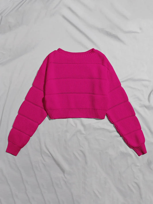 Round Neck Pullover Sweater